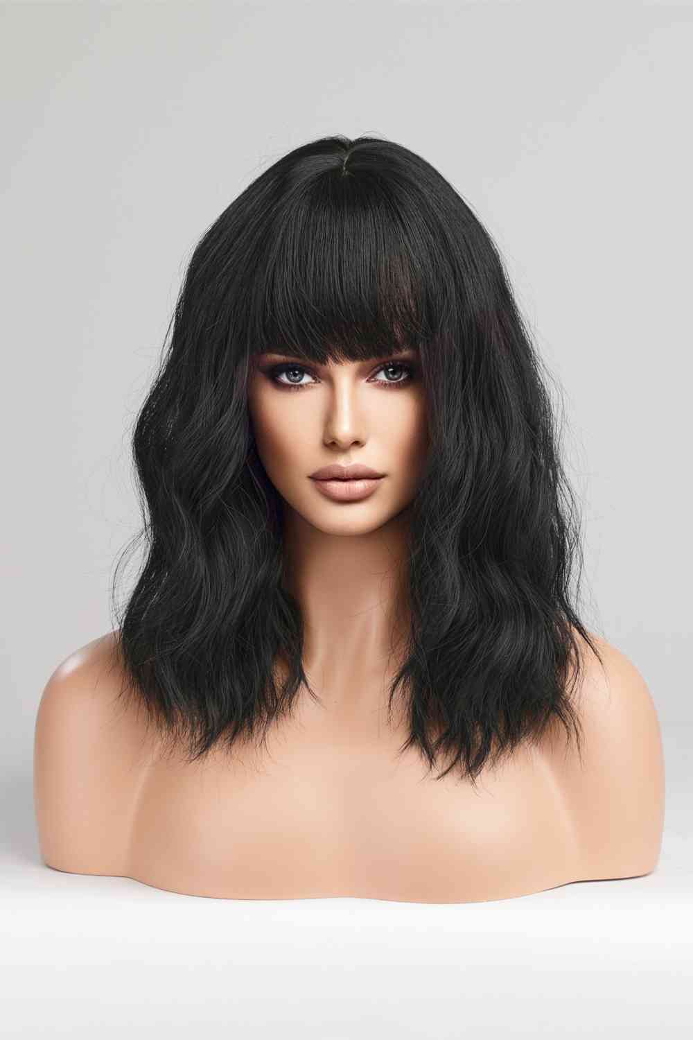 Mid-Length Wave Synthetic Wigs 12'' Print on any thing USA/STOD clothes