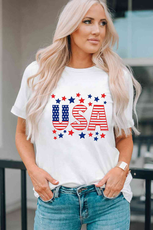 USA Star and Stripe Graphic Tee Print on any thing USA/STOD clothes