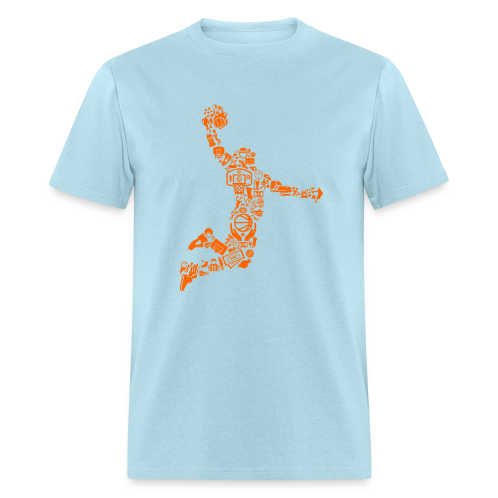 Unisex Classic T-Shirt BASEBALL PLAYER - powder blue