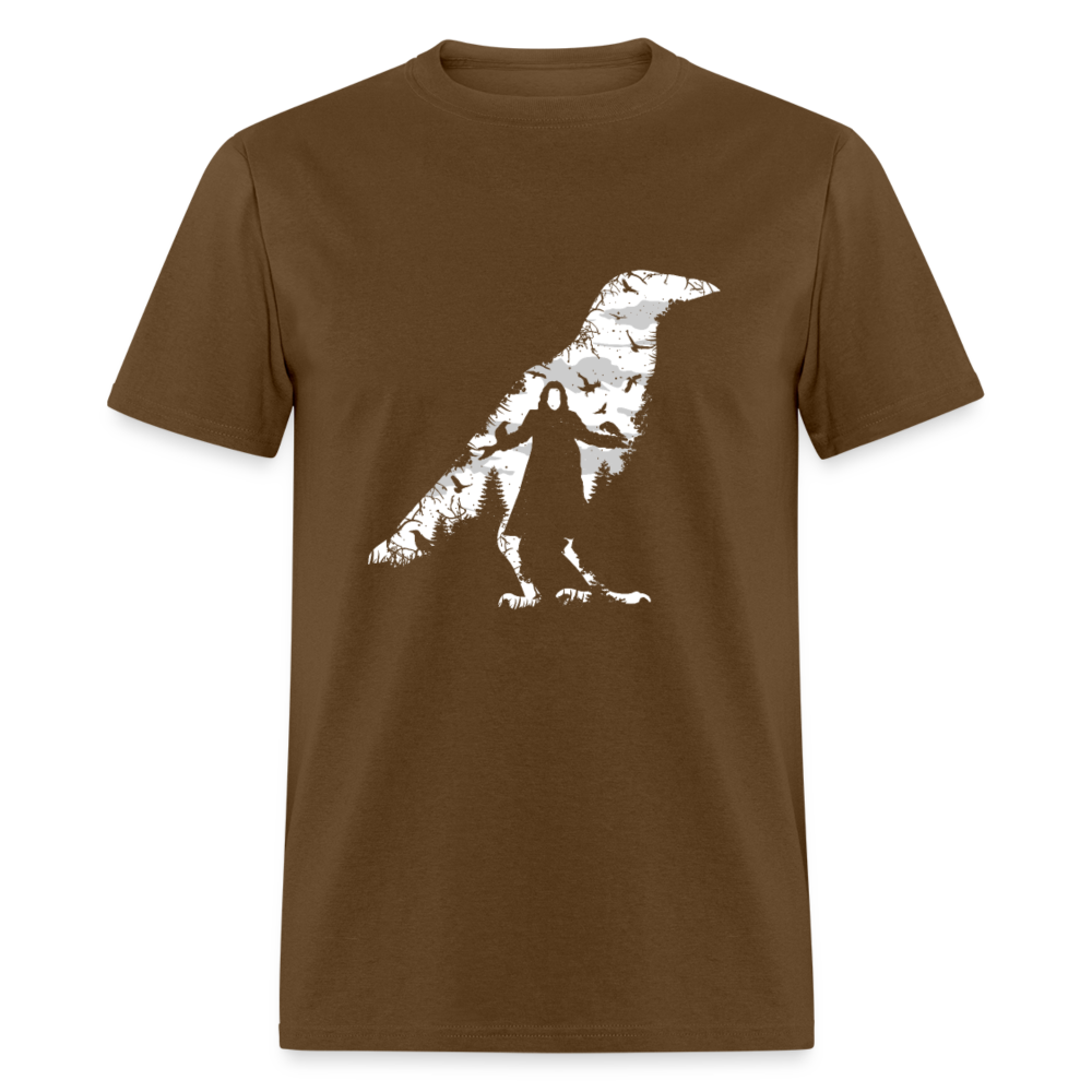 Unisex Classic T-Shirt GHOST RAVEN - brown