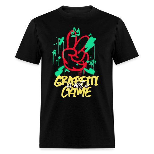 Unisex Classic T-Shirt GRAFFITI IS NOT A CRIME - black