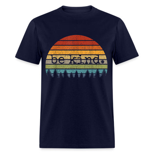 Unisex Classic T-Shirt BE KIND - navy