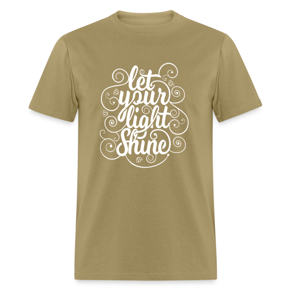 Unisex Classic T-Shirt LET YOUR LIGHT SHINE - khaki