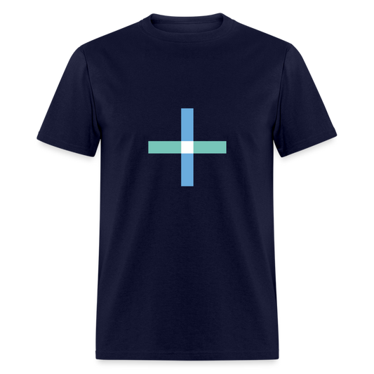 Unisex Classic T-Shirt GEOMETRIC - navy