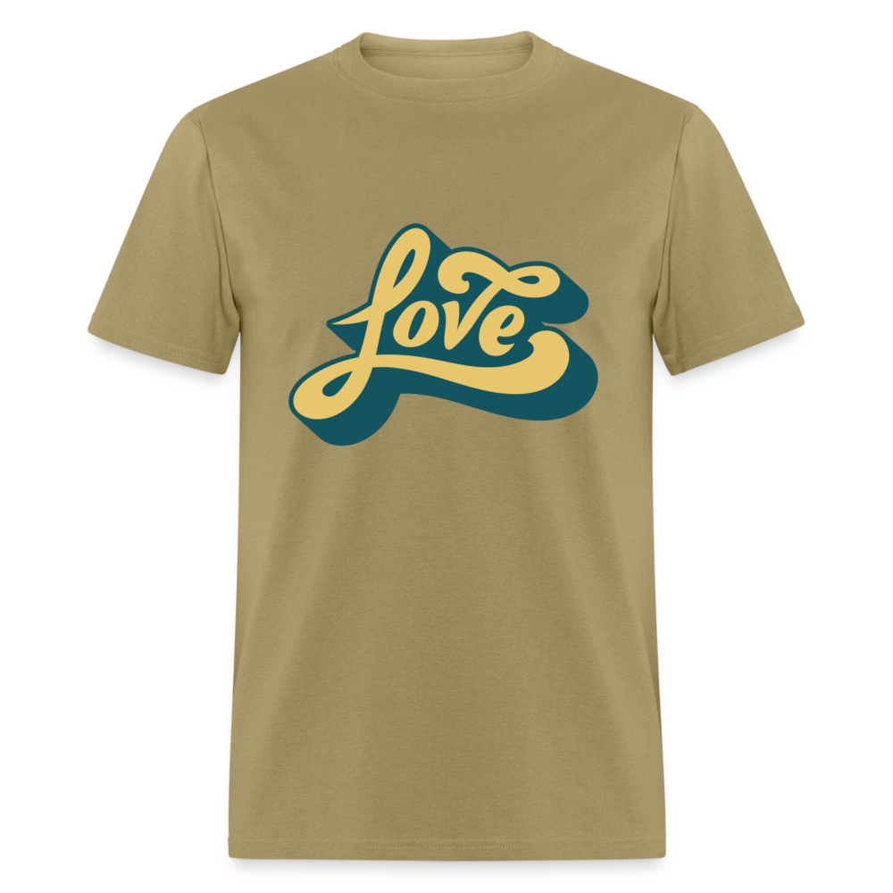 Unisex Classic T-Shirt LOVE - khaki