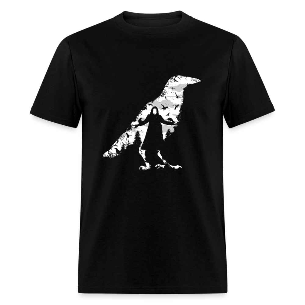 Unisex Classic T-Shirt GHOST RAVEN - black