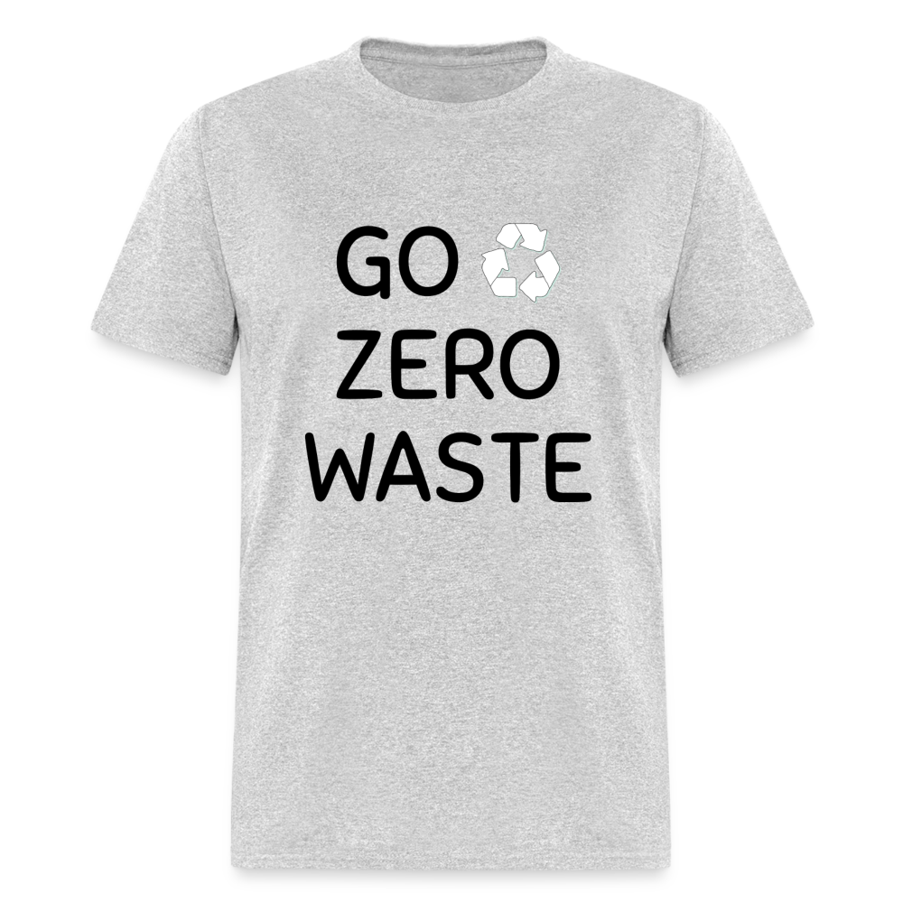 Unisex Classic T-Shirt GO ZERO WASTE - heather gray