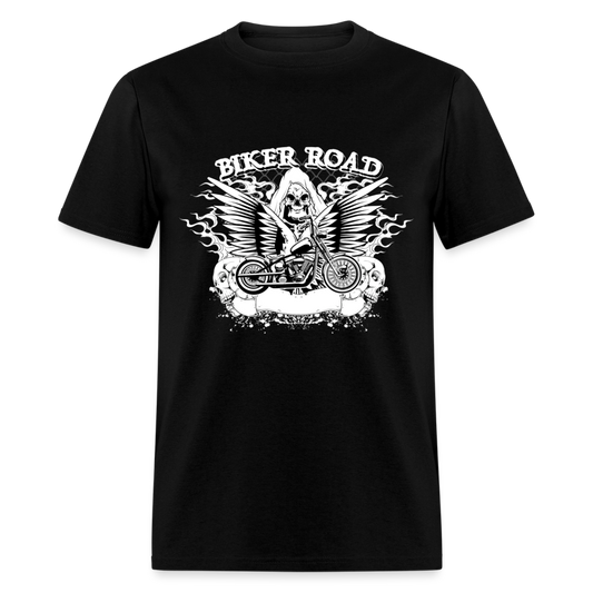 Unisex Classic T-Shirt BIKER ROAD - black