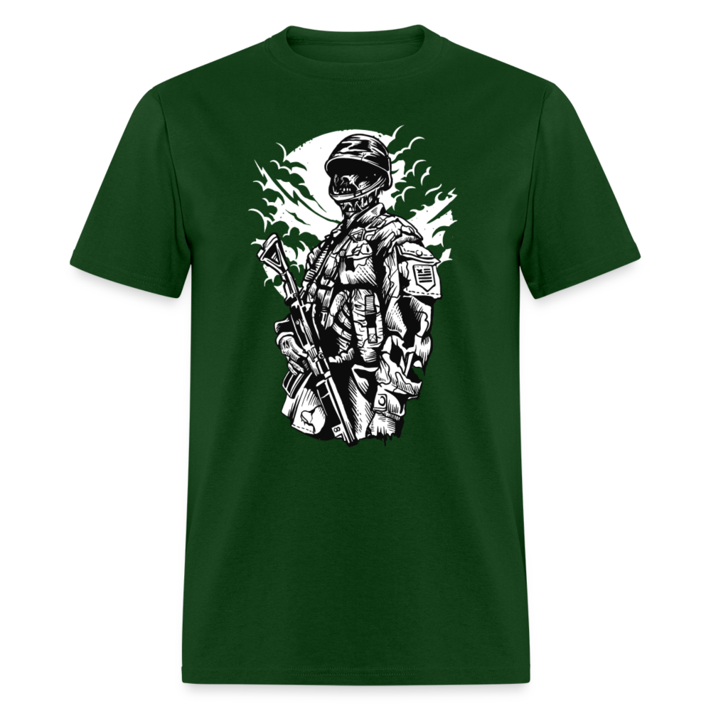 Unisex Classic T-Shirt ZOMBIE SOLDIER - forest green