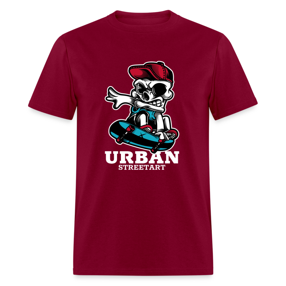 Unisex Classic T-Shirt URBAN STREETART - burgundy