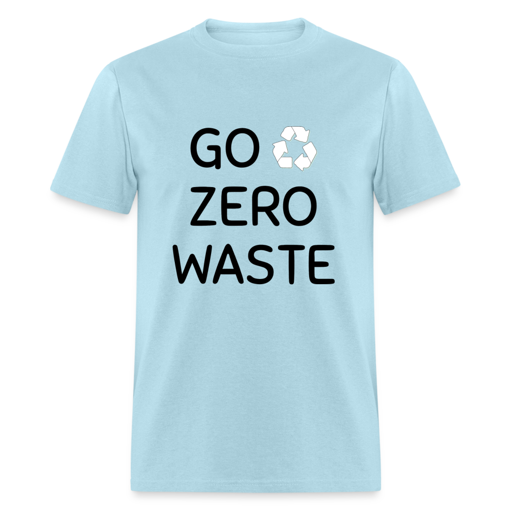 Unisex Classic T-Shirt GO ZERO WASTE - powder blue