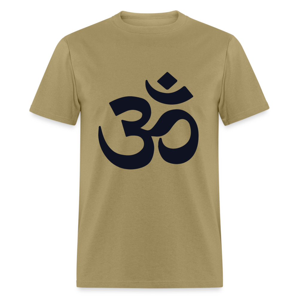 Unisex Classic T-Shirt OM MEDITATION SYMBOL - khaki