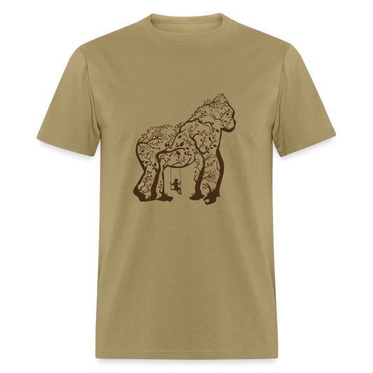 Unisex Classic T-Shirt ART BEAR - khaki