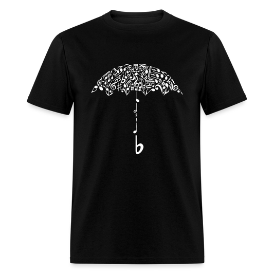 Unisex Classic T-Shirt UMBRELLA FOR MUSIC - black