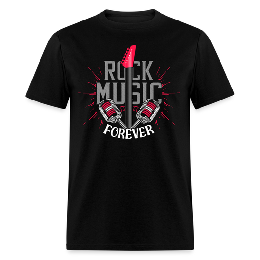 Unisex Classic T-Shirt ROCK MUSIC FOREVER - black