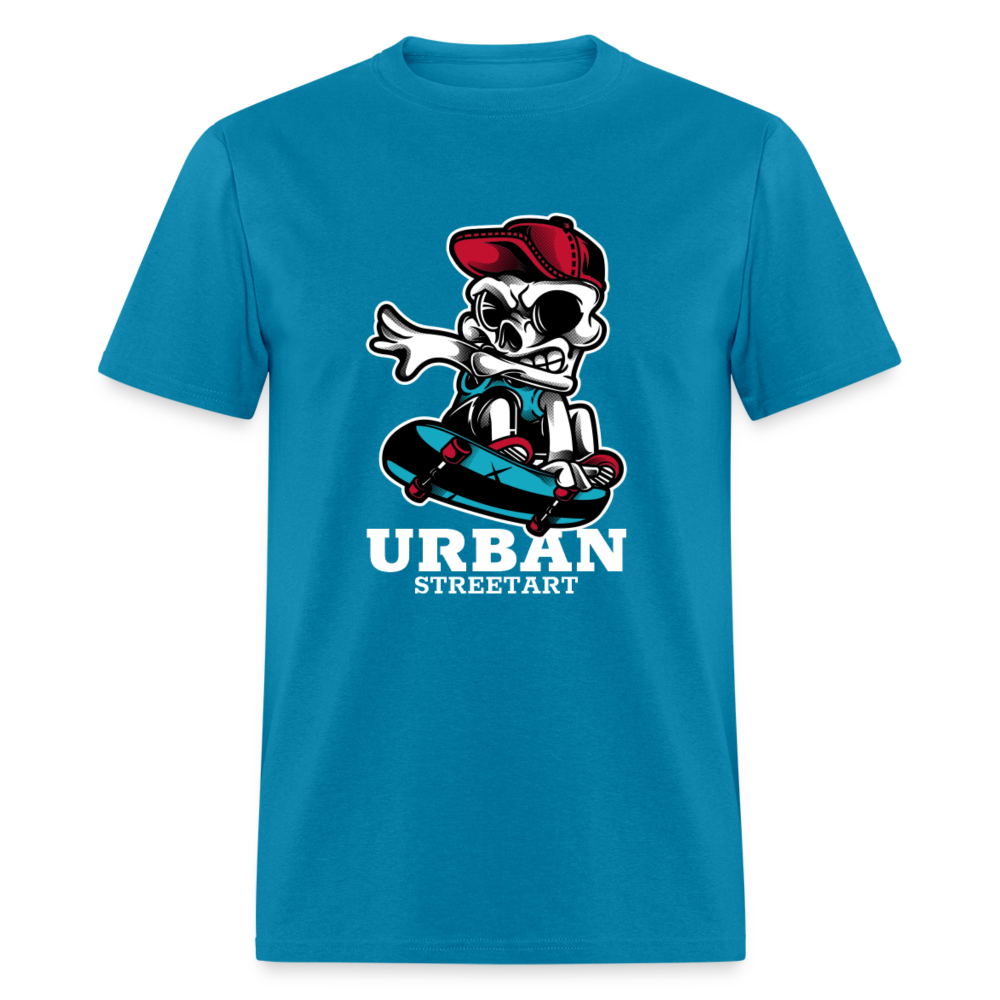 Unisex Classic T-Shirt URBAN STREETART - turquoise