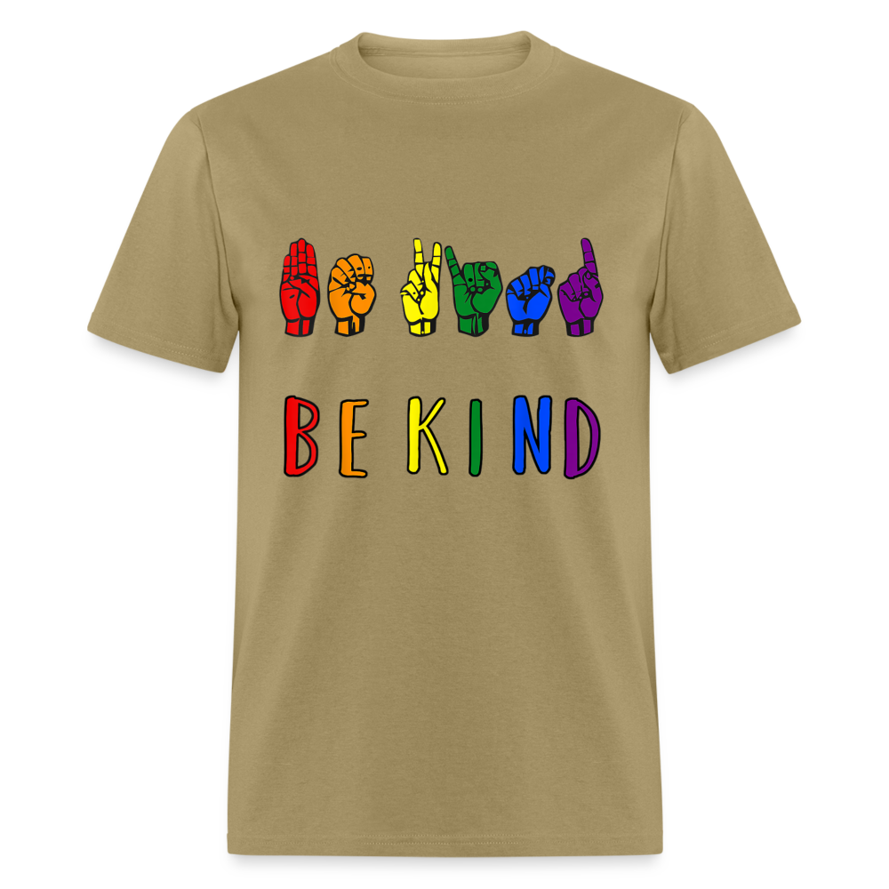 Unisex Classic T-Shirt BE KIND - khaki