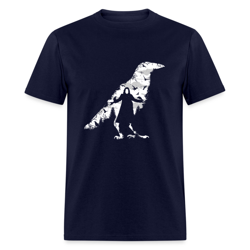 Unisex Classic T-Shirt GHOST RAVEN - navy