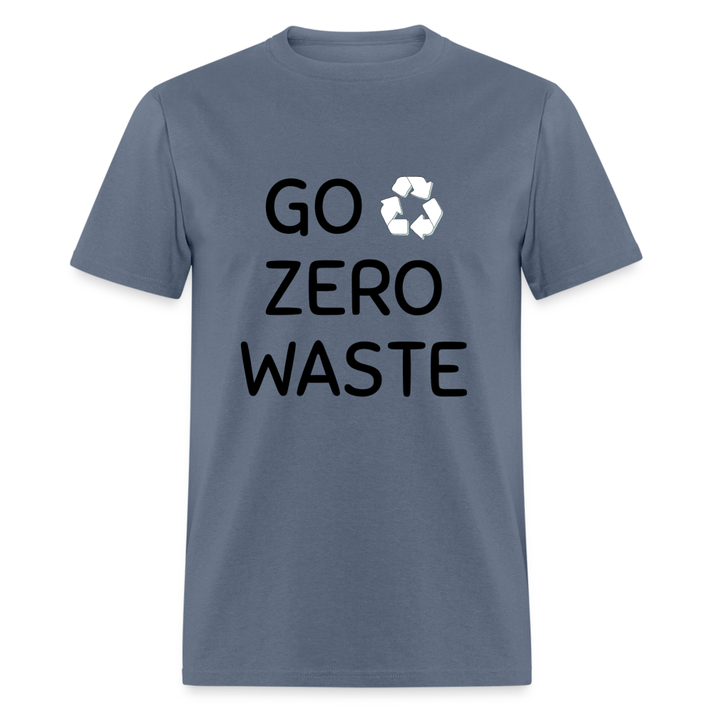 Unisex Classic T-Shirt GO ZERO WASTE - denim