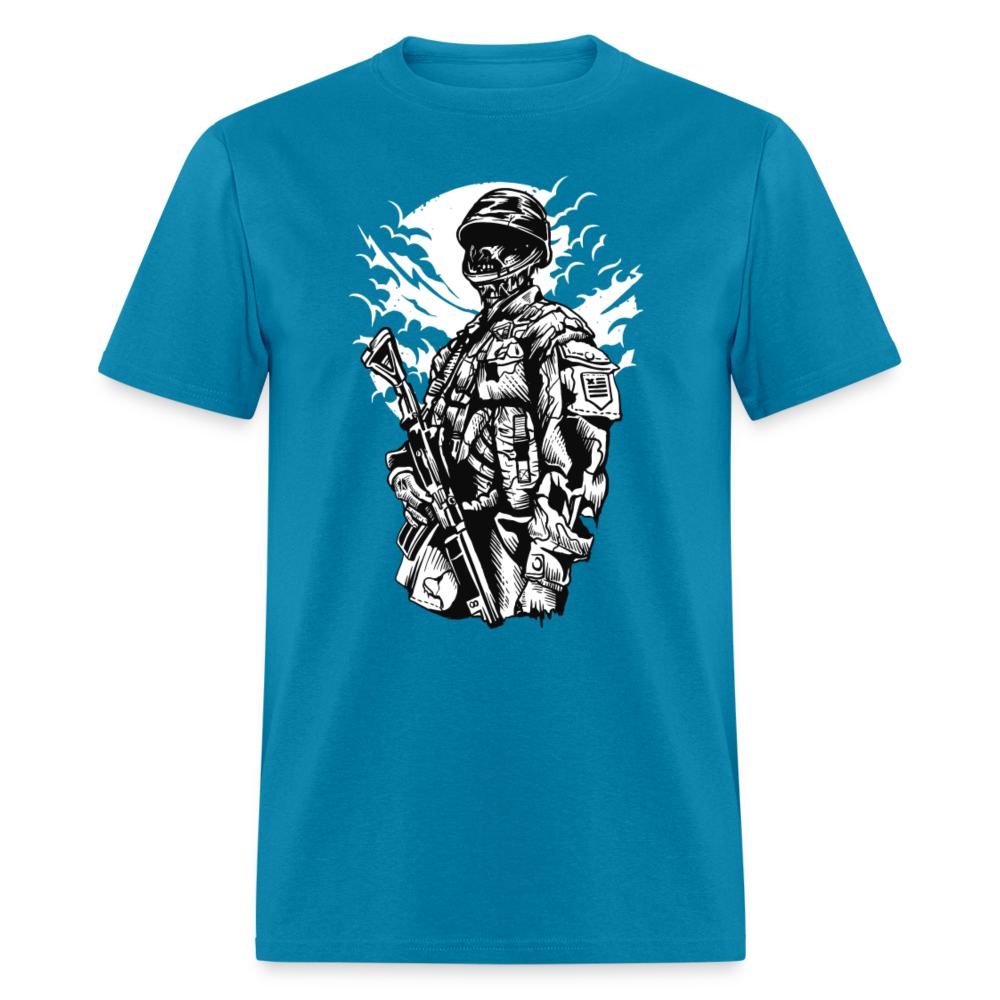 Unisex Classic T-Shirt ZOMBIE SOLDIER - turquoise