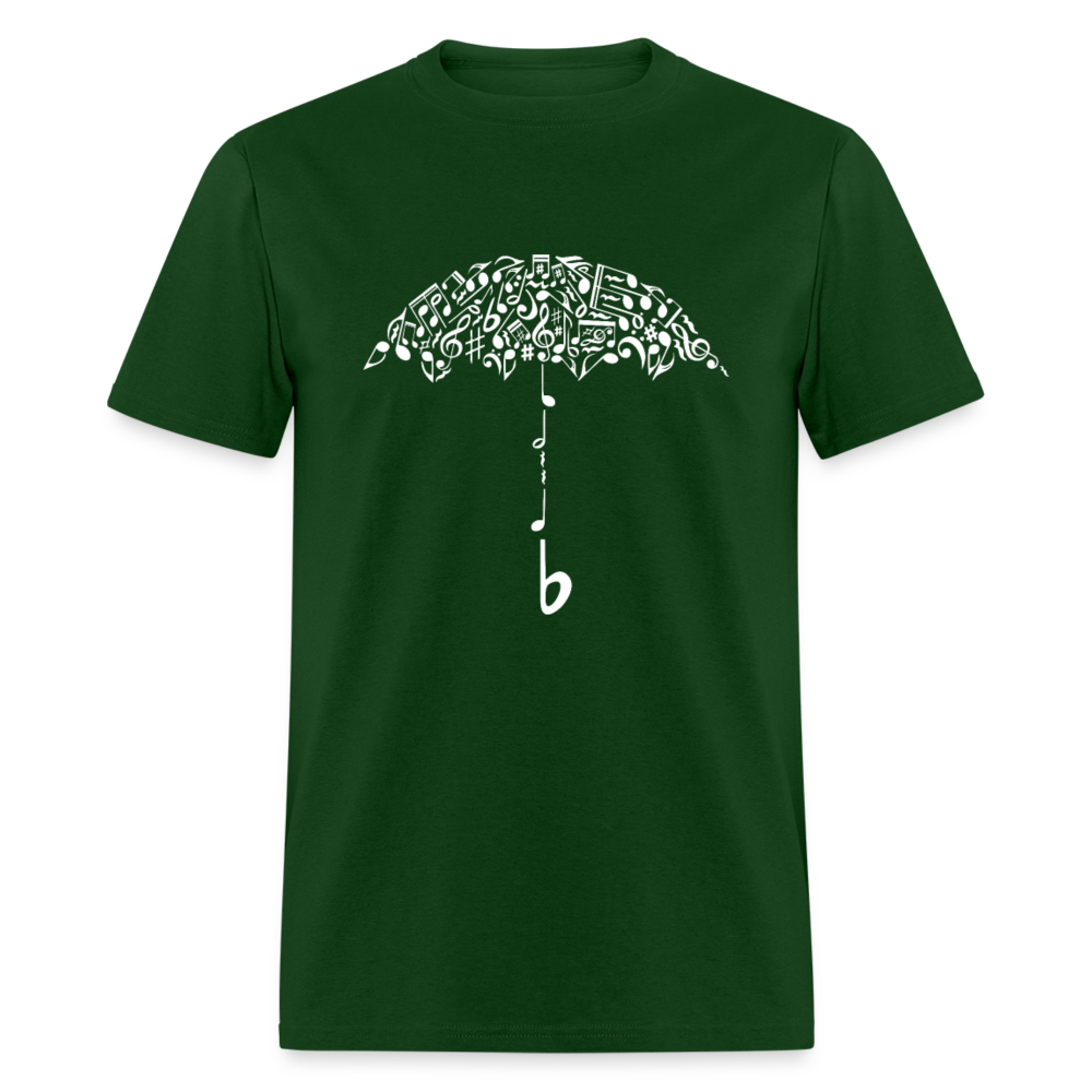 Unisex Classic T-Shirt UMBRELLA FOR MUSIC - forest green