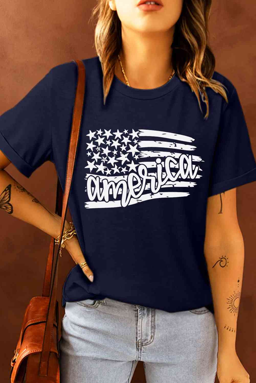 AMERICA US Flag Graphic Tee Print on any thing USA/STOD clothes