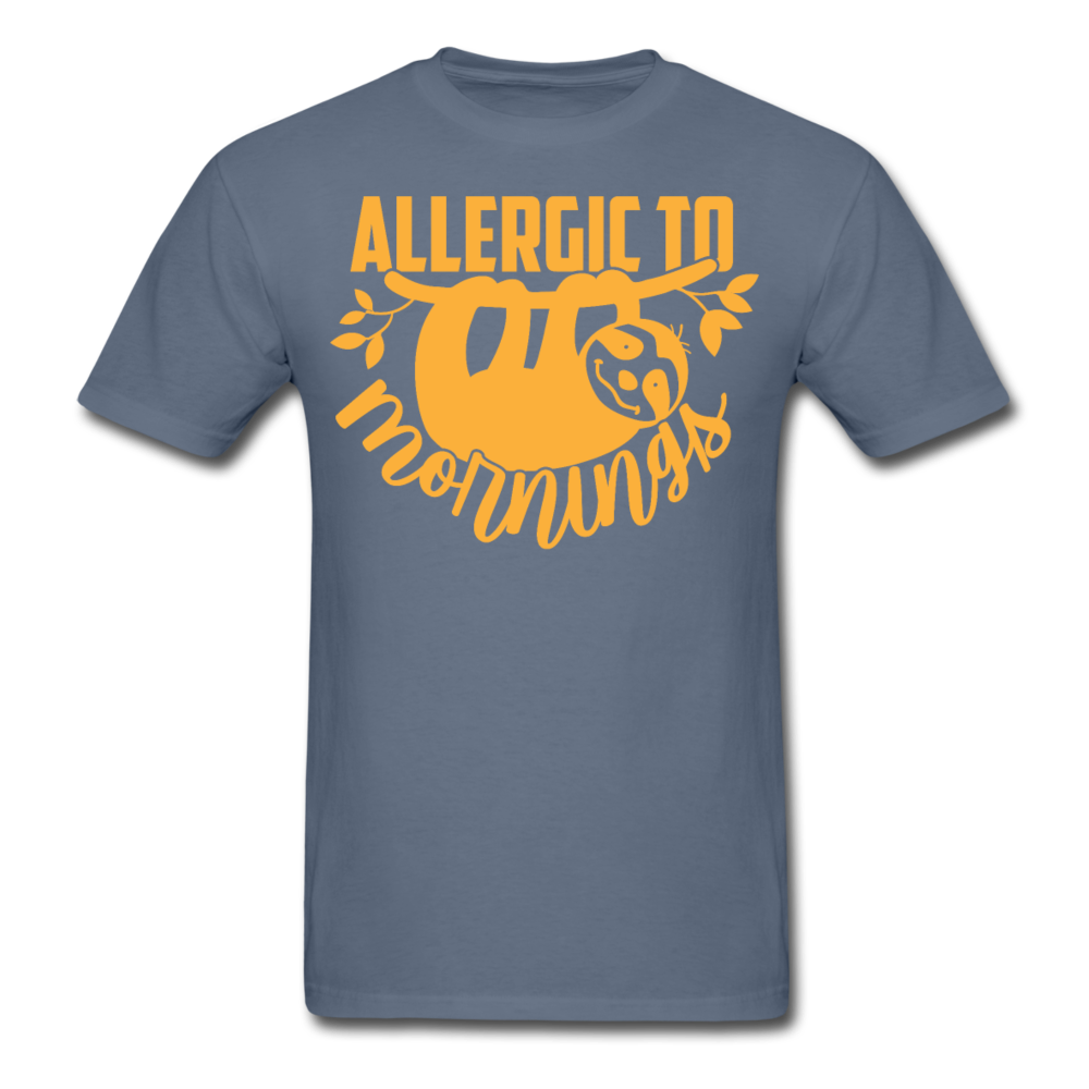 Allergic to mornings T-Shirt Print on any thing USA/STOD clothes