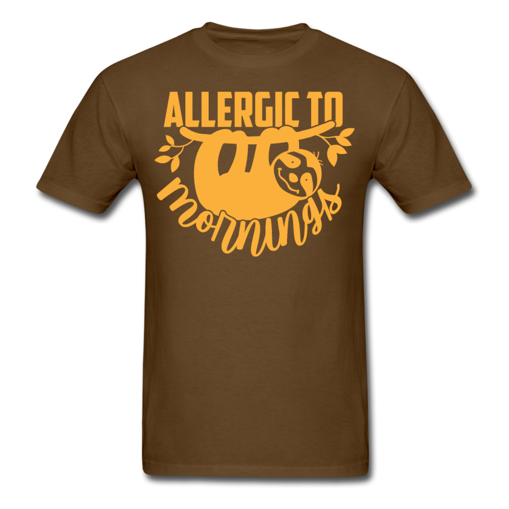 Allergic to mornings T-Shirt Print on any thing USA/STOD clothes