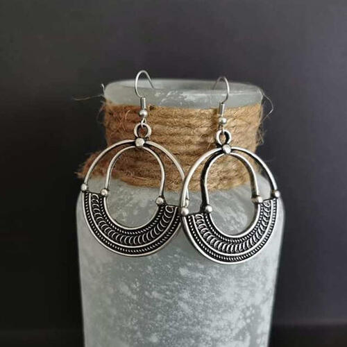 Alloy Geometric Dangle Earrings Print on any thing USA/STOD clothes