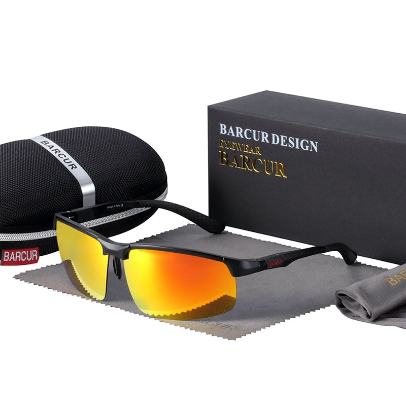 BARCUR Aluminium Magnisium Sport Sunglasses Print on any thing USA/STOD clothes