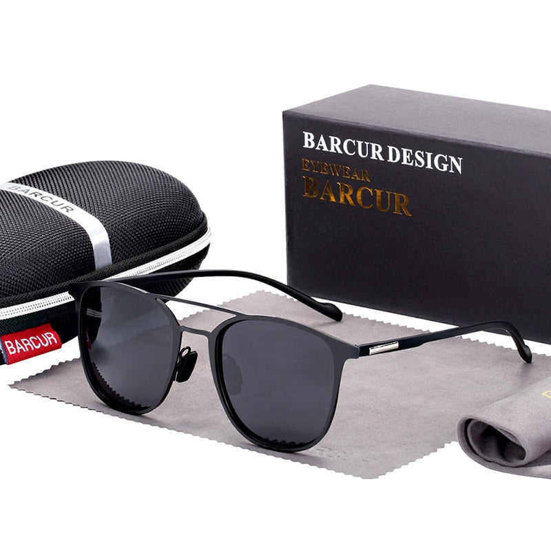 BARCUR Brand Round Sunglasses Print on any thing USA/STOD clothes