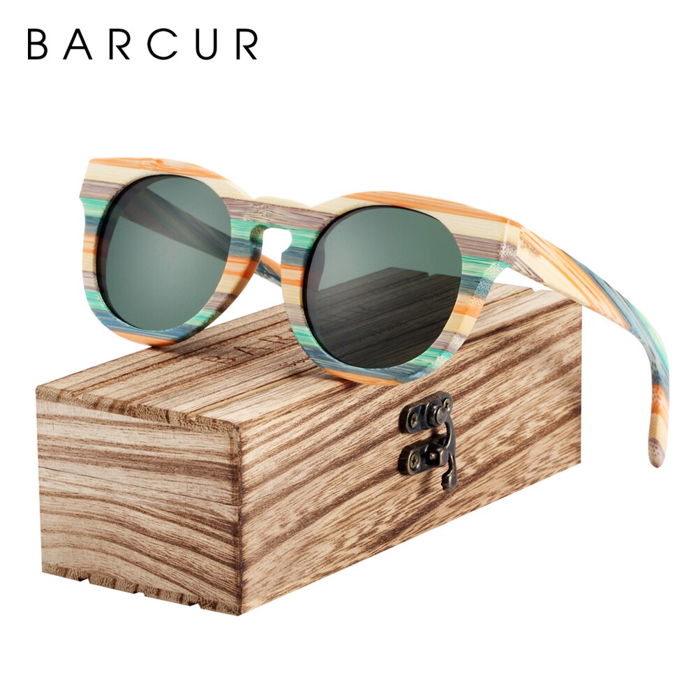 BARCUR Original Round Sunglasses Print on any thing USA/STOD clothes