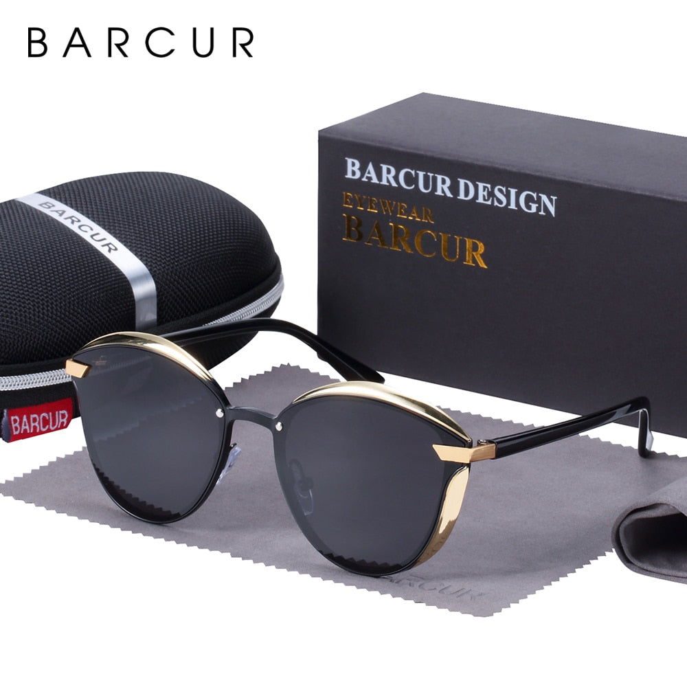 BARCUR Polarized Women Sunglasses Print on any thing USA/STOD clothes