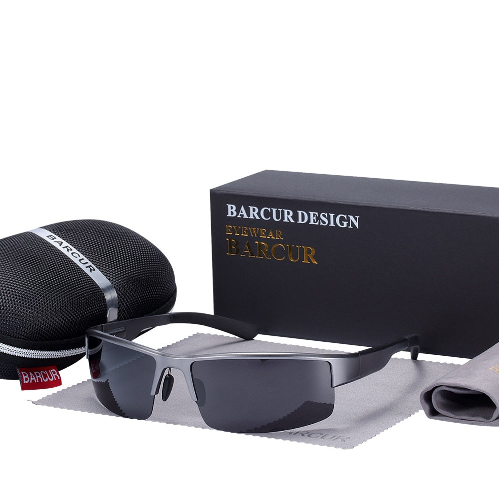 BARCUR Semi Rimles Polarized Sunglasses Print on any thing USA/STOD clothes