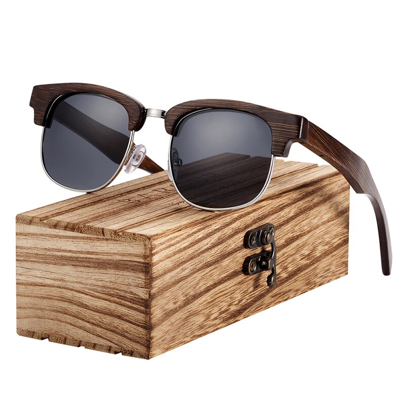 BARCUR Wood Polarized Sunglasses Print on any thing USA/STOD clothes