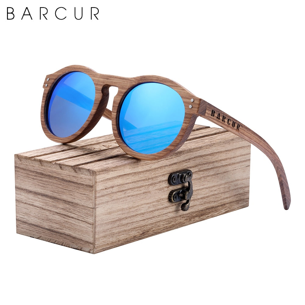 BARCUR Wood Sunglasses Polarized Print on any thing USA/STOD clothes