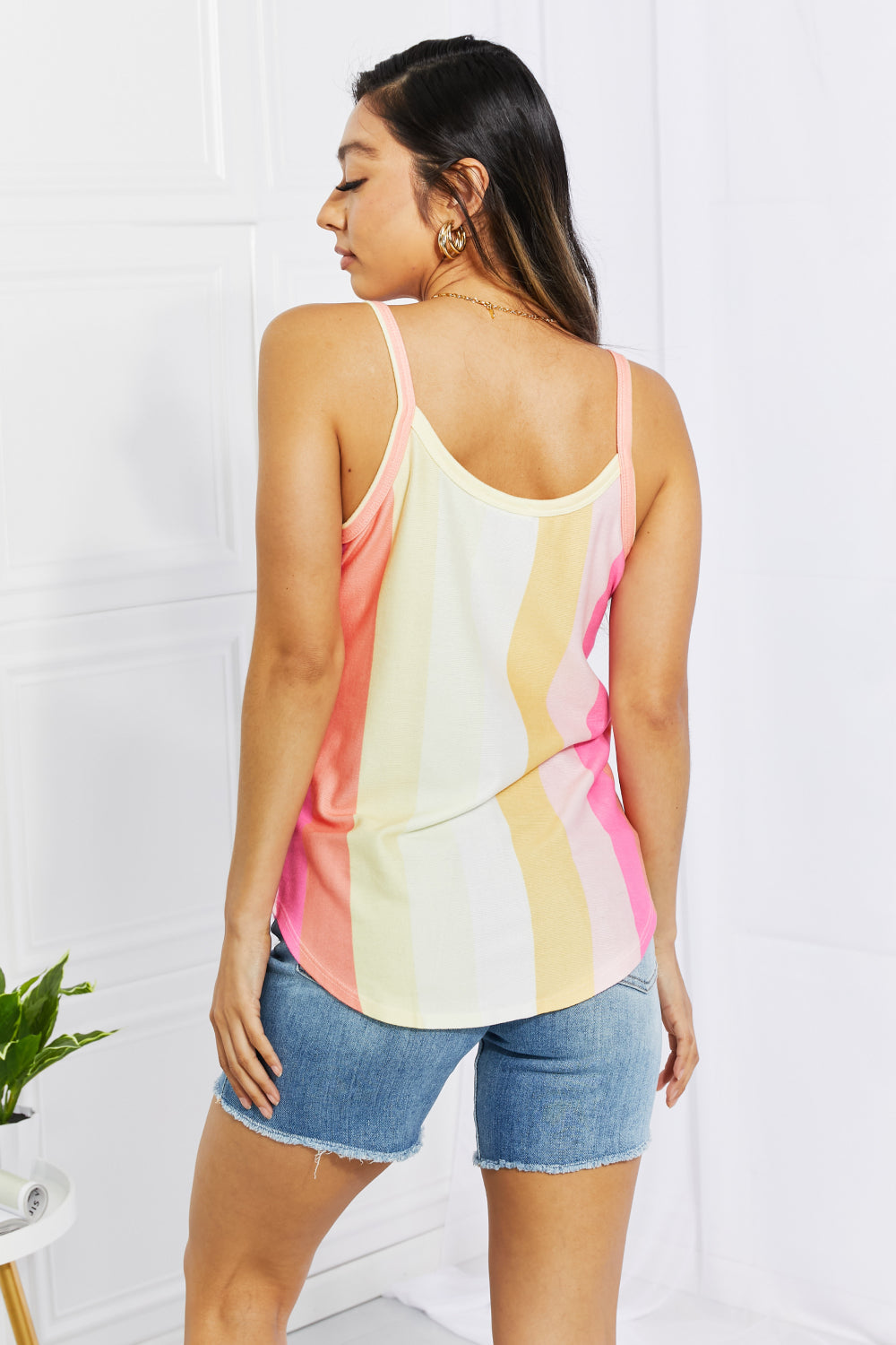BOMBOM Saltwater Taffy Vertical Stripe Tank Print on any thing USA/STOD clothes