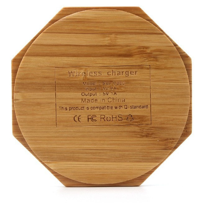 Bamboo Wood Grain 10W Wireless Charging Print on any thing USA/STOD clothes