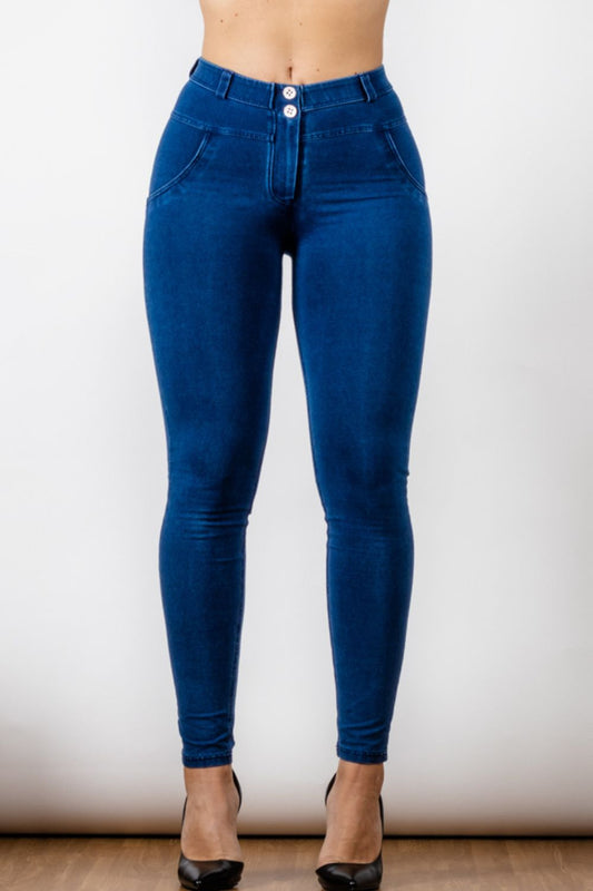 Buttoned Skinny Jeans Print on any thing USA/STOD clothes