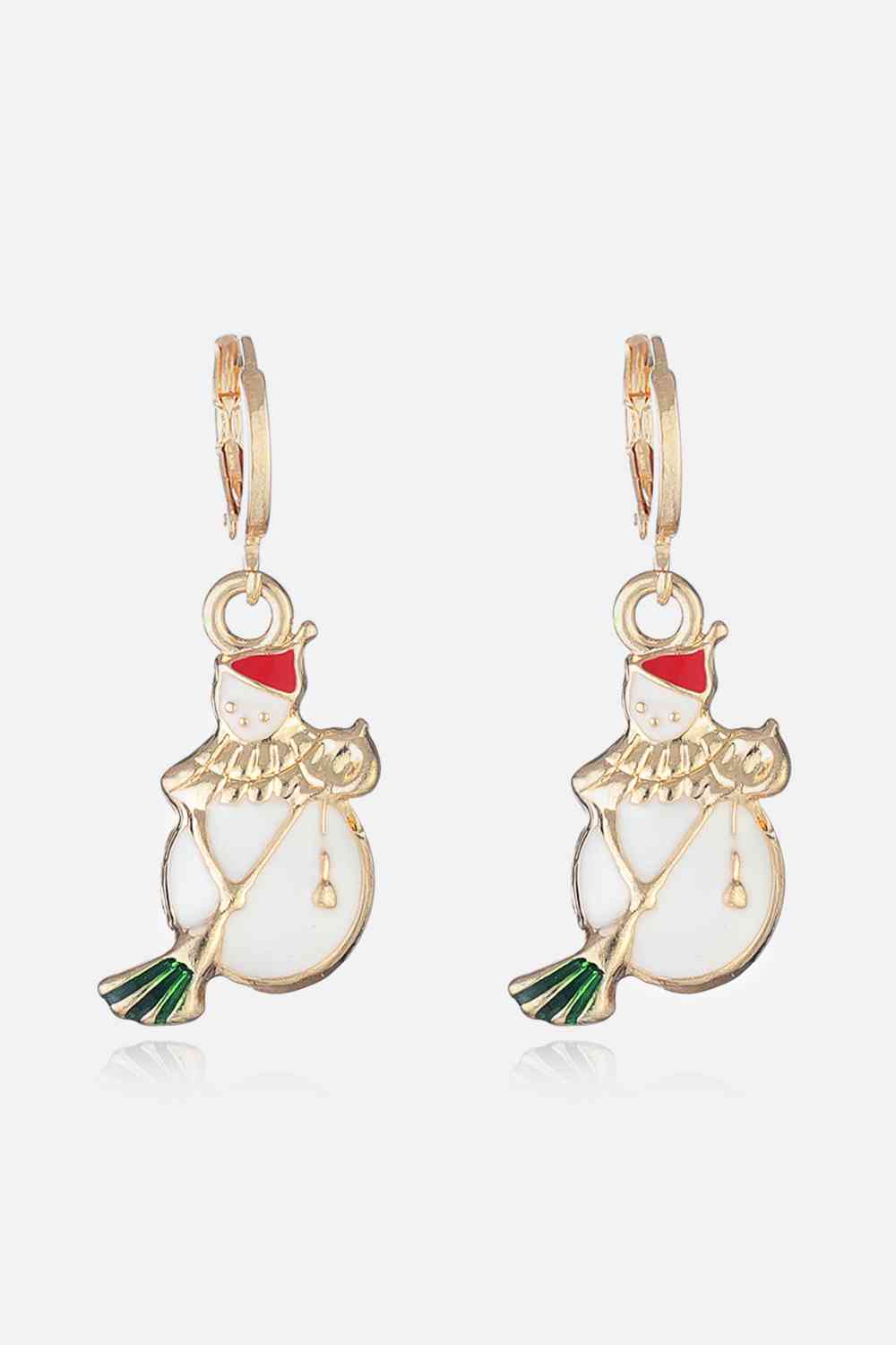 Christmas Theme Alloy Earrings Print on any thing USA/STOD clothes