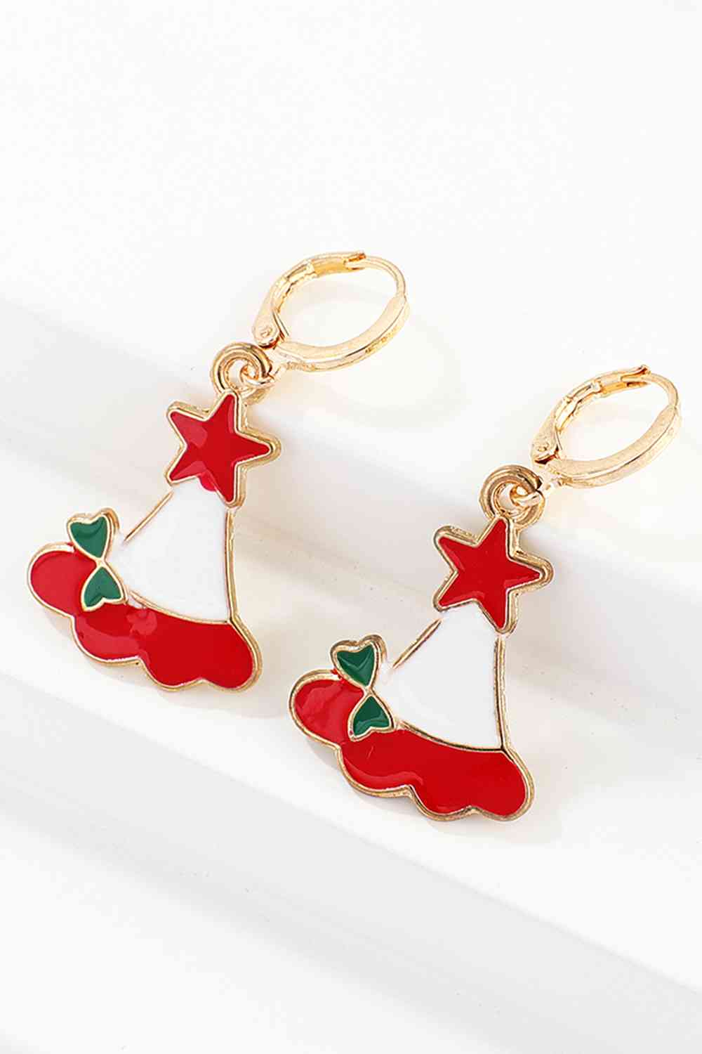 Christmas Theme Alloy Earrings Print on any thing USA/STOD clothes