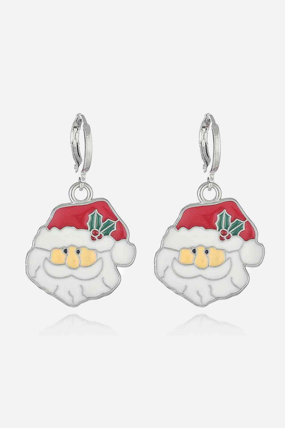 Christmas Theme Alloy Earrings Print on any thing USA/STOD clothes