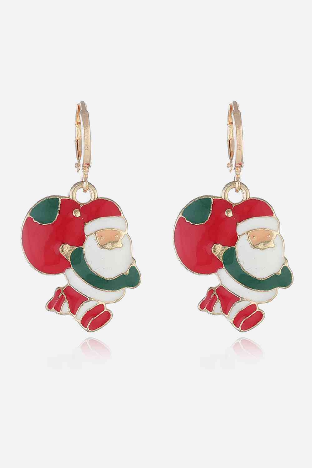 Christmas Theme Alloy Earrings Print on any thing USA/STOD clothes