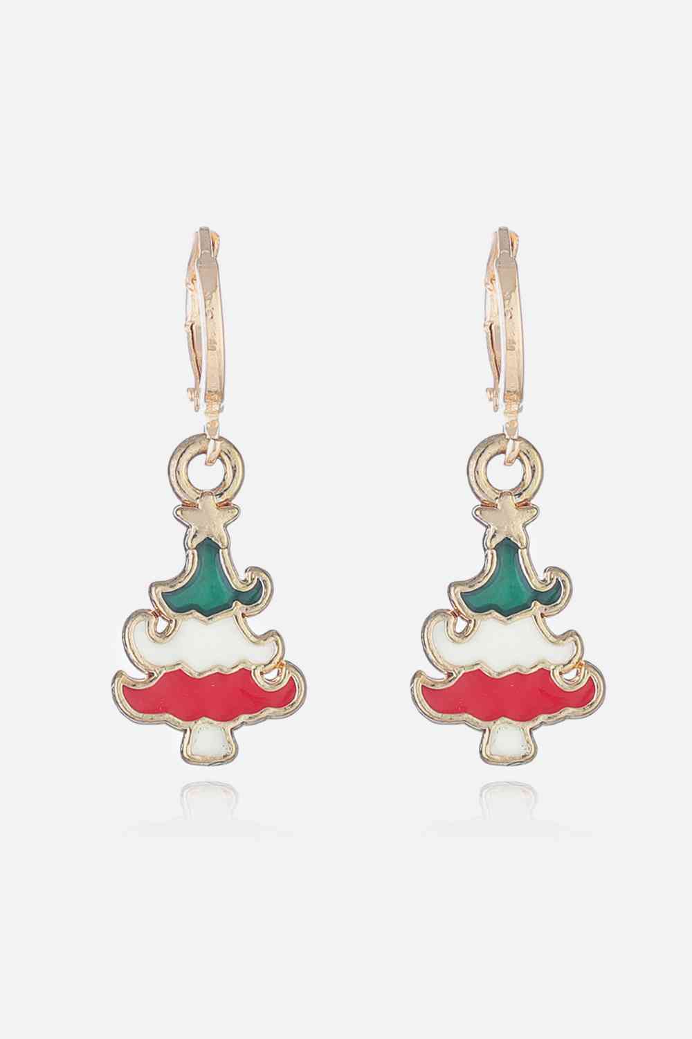 Christmas Theme Alloy Earrings Print on any thing USA/STOD clothes