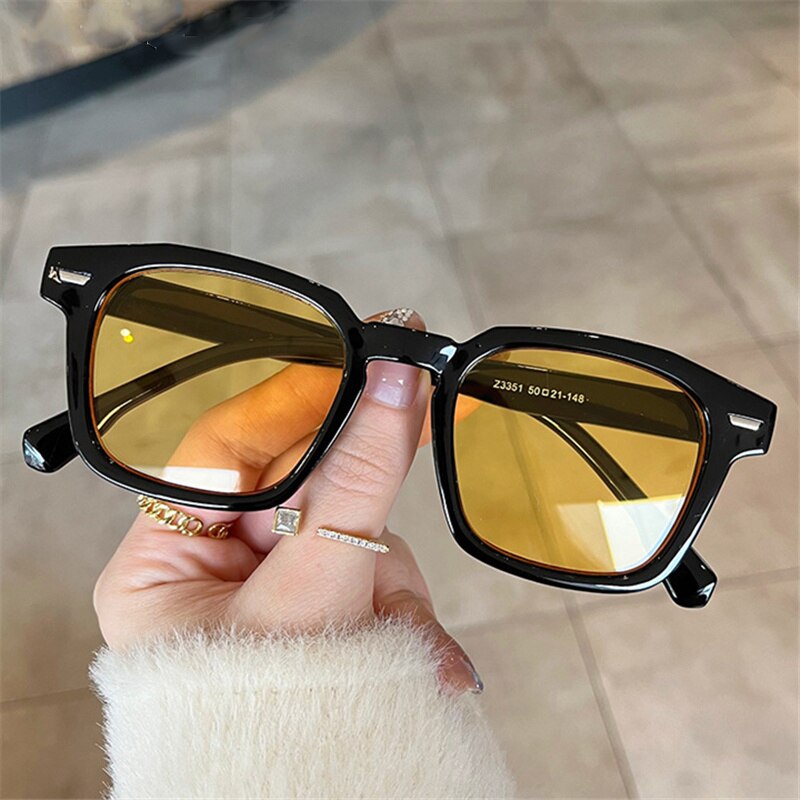 Clear Lens Square UV400 Sunglasses Print on any thing USA/STOD clothes