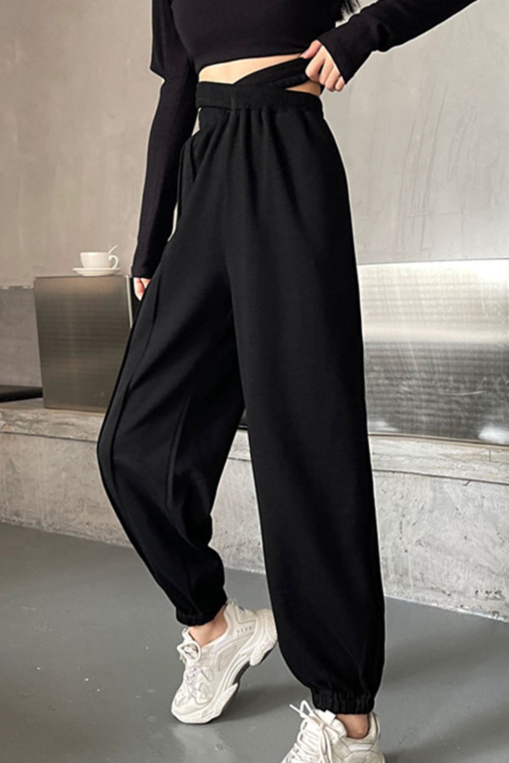 Crisscross Long Sweatpants Print on any thing USA/STOD clothes