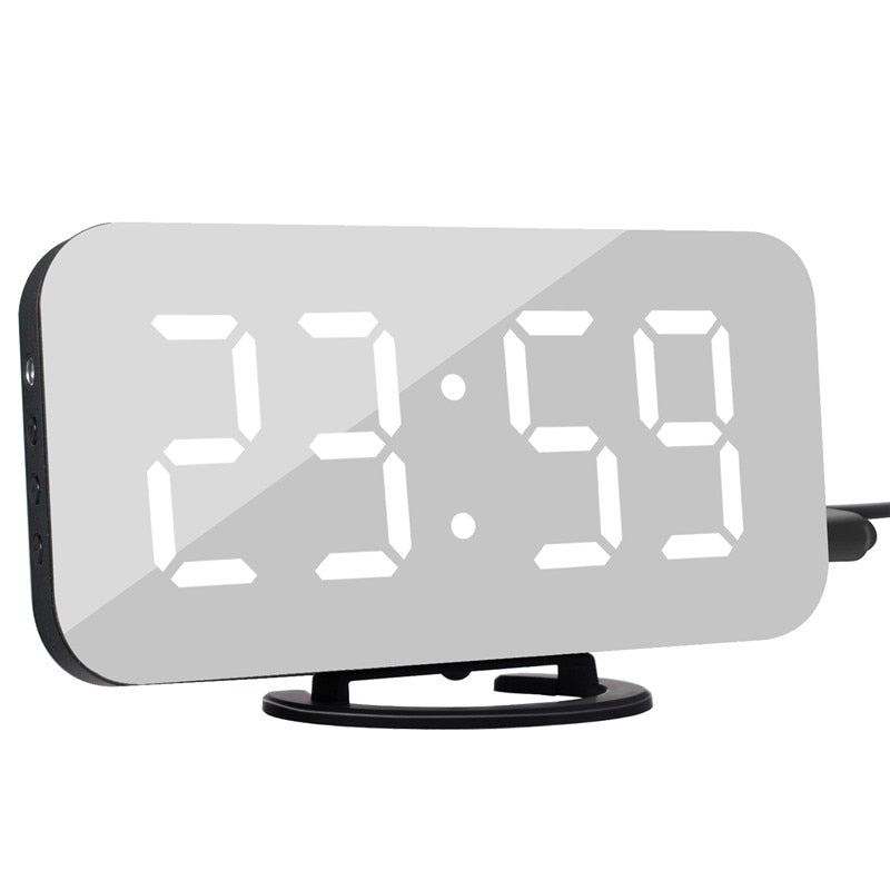 Digital LED Display Alarm Clock with 2 USB Output Ports Print on any thing USA/STOD clothes