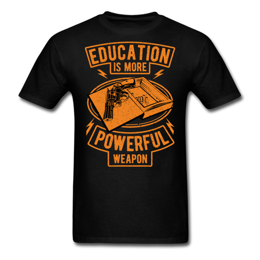 Education is more powerful weapon T-Shirt Print on any thing USA/STOD clothes