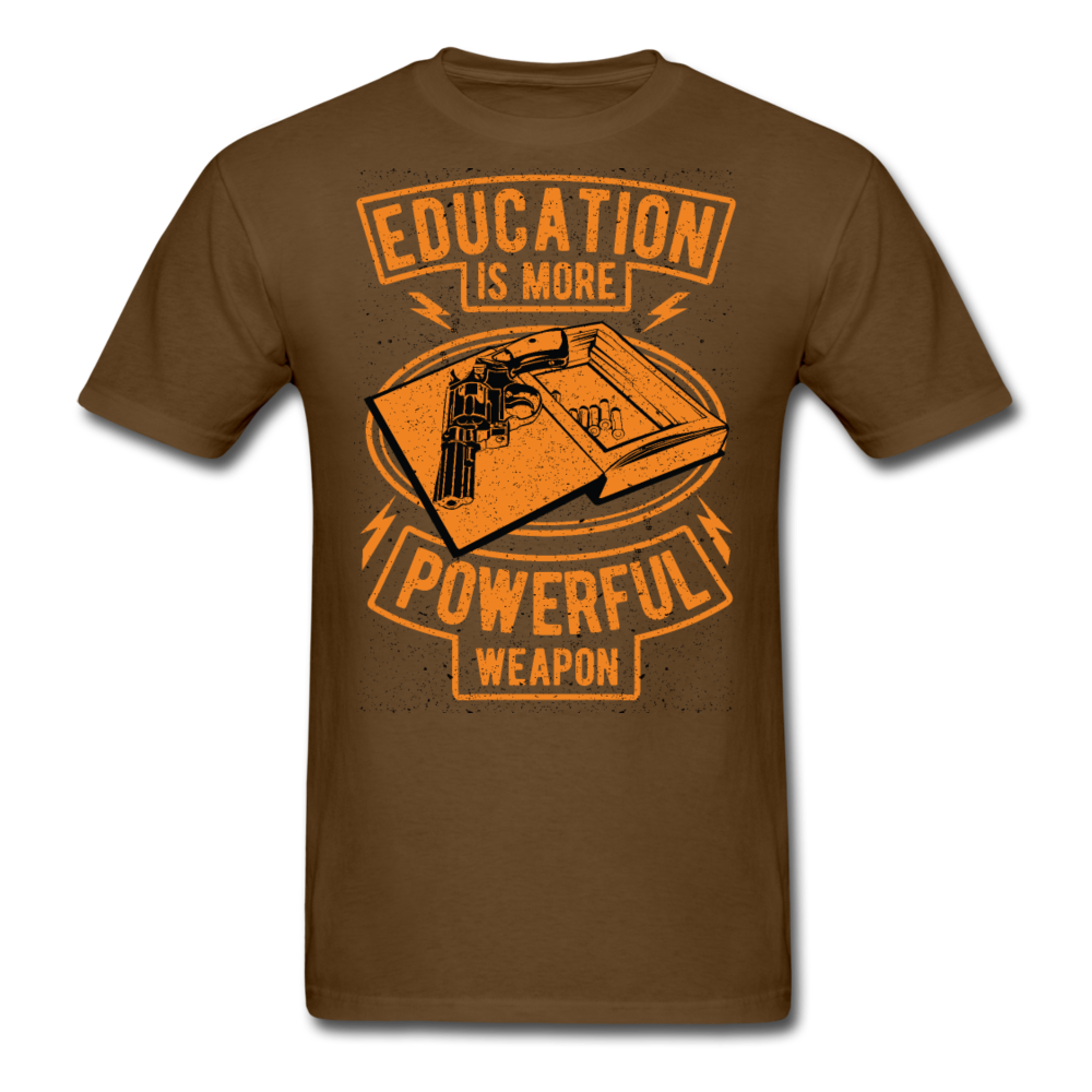 Education is more powerful weapon T-Shirt Print on any thing USA/STOD clothes
