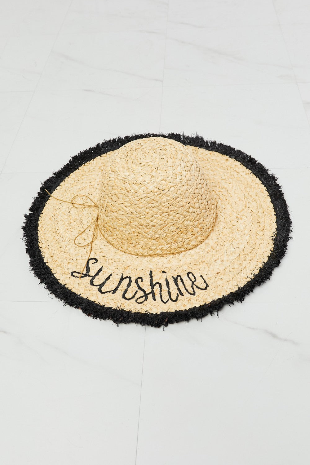 Fame Sunshine Straw Fringe Hat Print on any thing USA/STOD clothes
